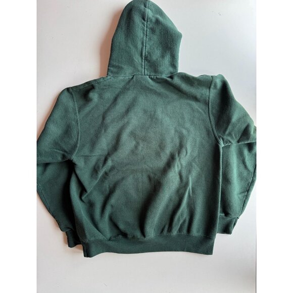 Champion NOTRE DAME Dark Green Cotton Blend Fleece Hoodie Sweatshirt, Size M - Picture 9 of 11